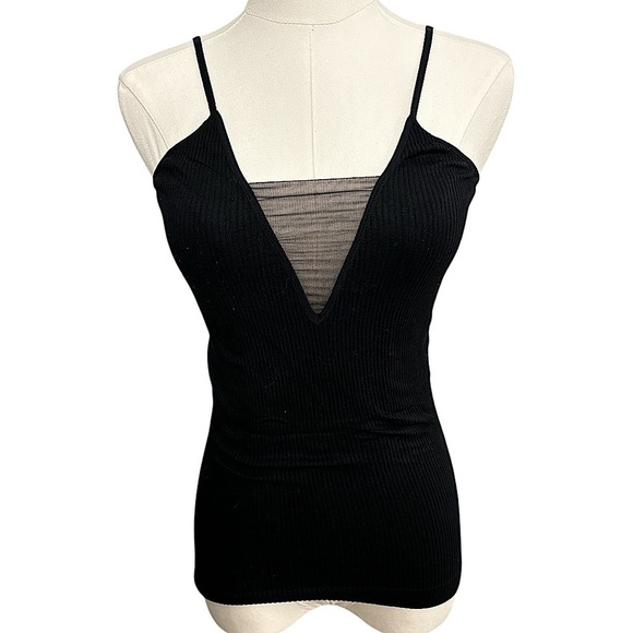 Free People Intimately Come Around Mesh Insert Cami - Picture 1 of 4